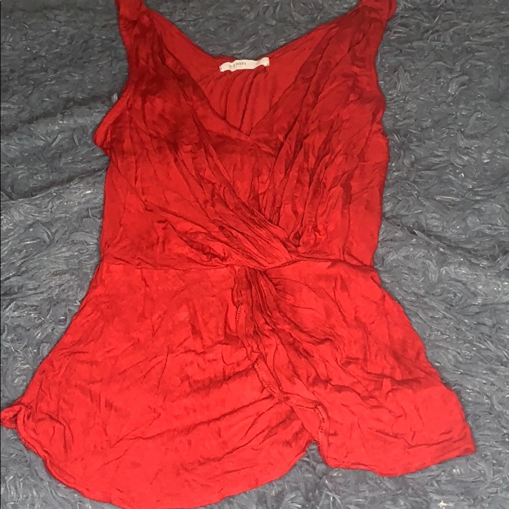 red tank top